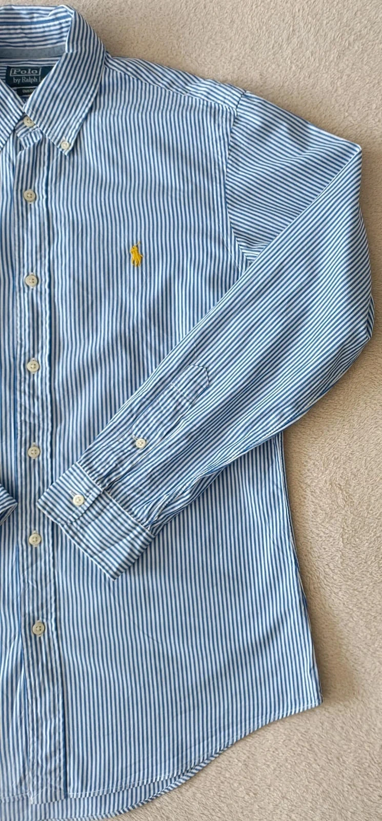 Polo Ralph Lauren blauw gestreept overhemd wit Maat M – photo 6